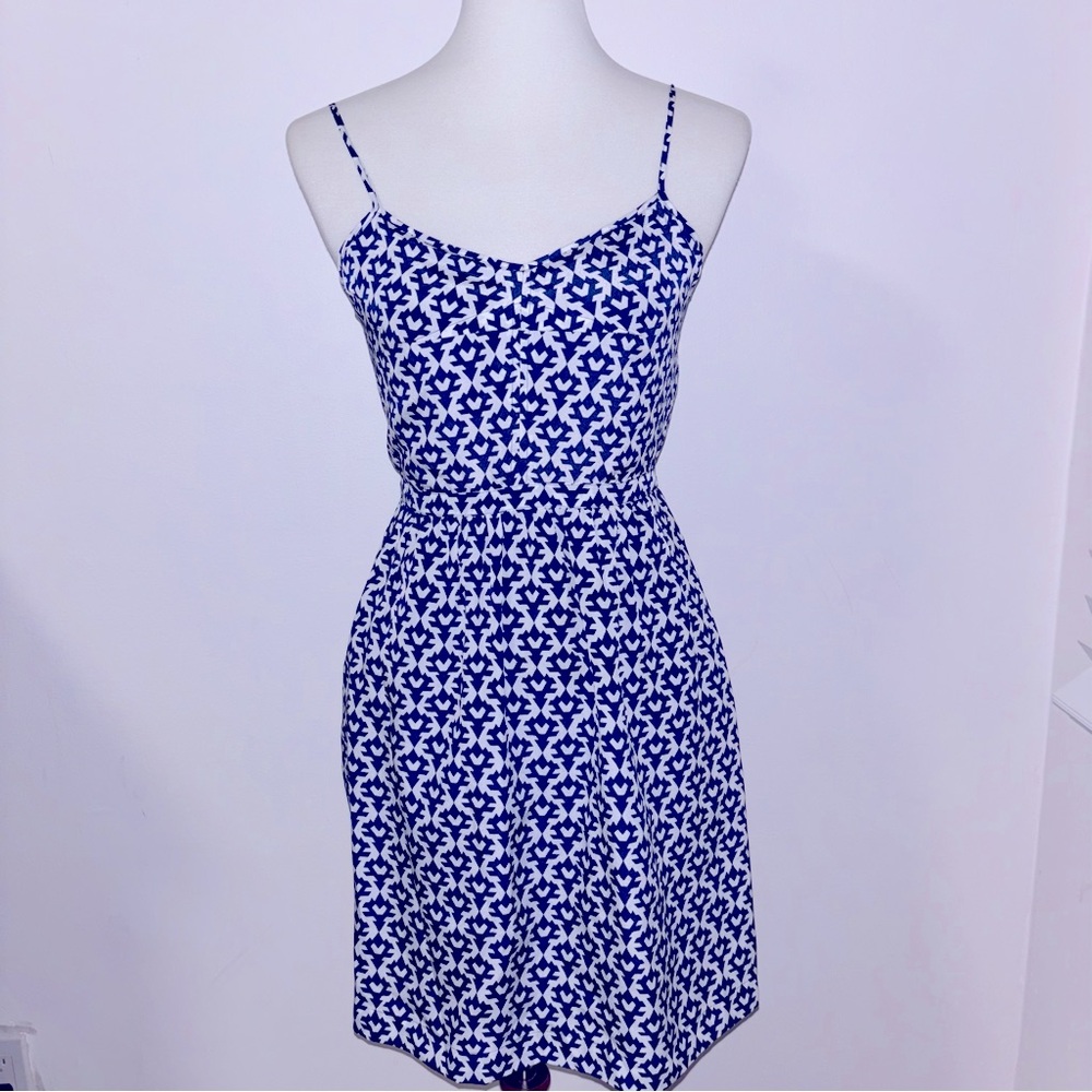 J. Crew Blue & White Sundress